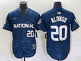 Men's New York Mets #20 Pete Alonso Number Royal 2023 All Star Cool Base Stitched Baseball Jersey,baseball caps,new era cap wholesale,wholesale hats